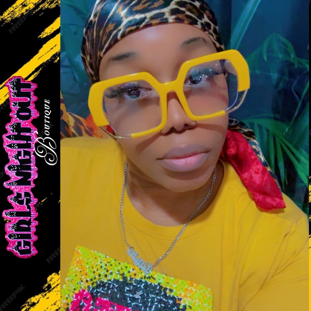 Bold Yellow Geometric Oversized Women’s Sunglasses